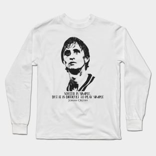 Johan Cruyff Quotes Long Sleeve T-Shirt